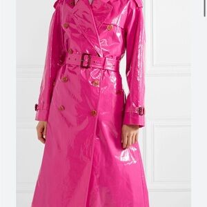 Burberry Glossy Pink Trench Coat